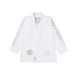 Shoyoroll Born Raised White BJJ Gi for Training and Competition – front view