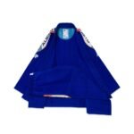Albino and Preto BRG Comp Blue Gi – front view