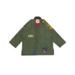 Albino and Preto Gundam Olive Gi – front view
