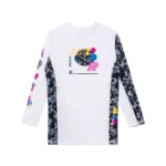 Albino and Preto Sanktuary Rashguard – front view