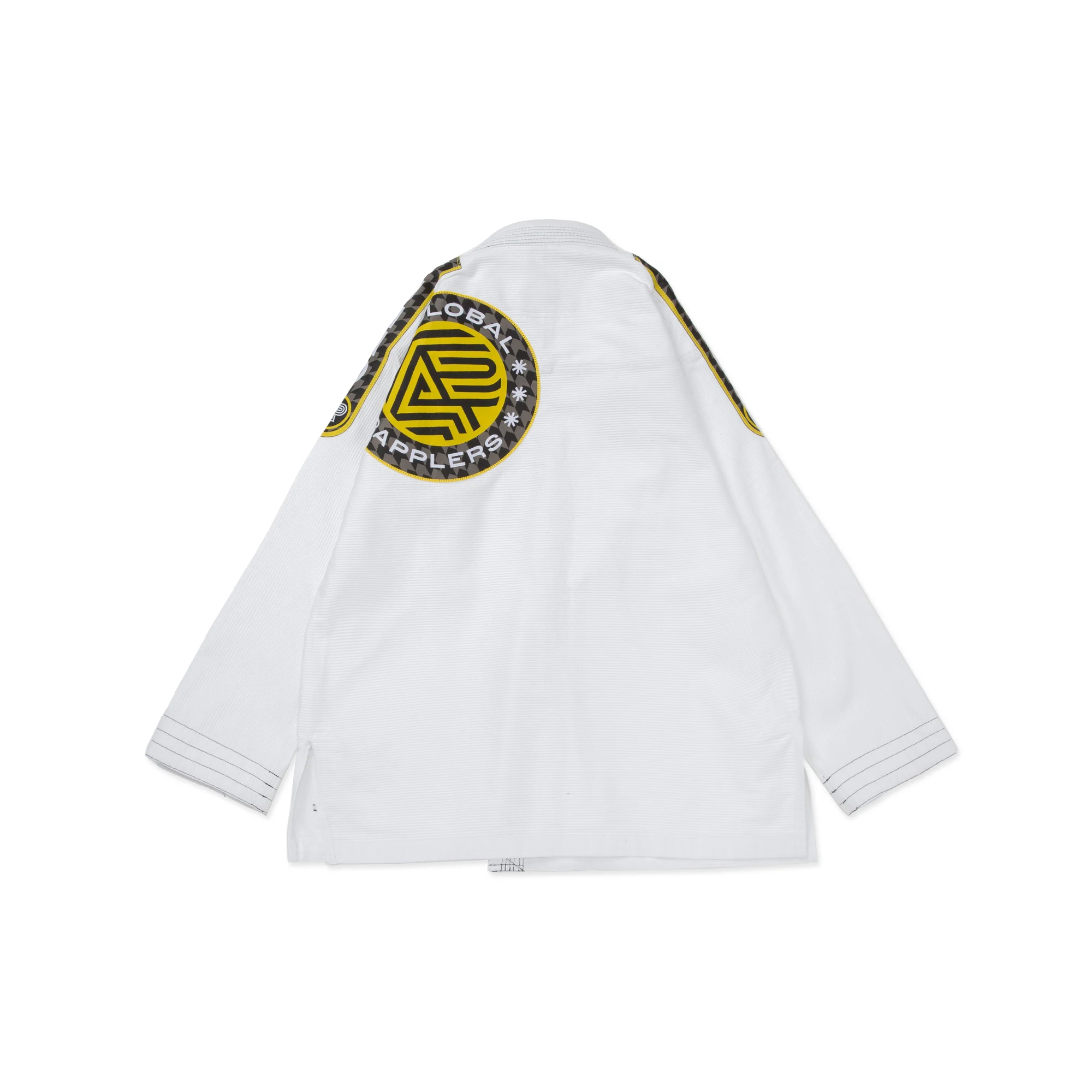 Albino and Preto RS White Gi – back view