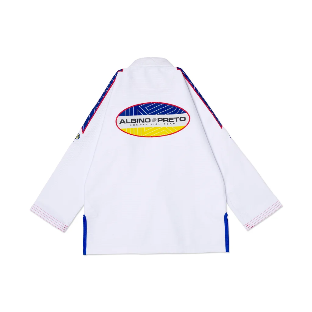 Albino and Preto PINAS Kids Gi – back view