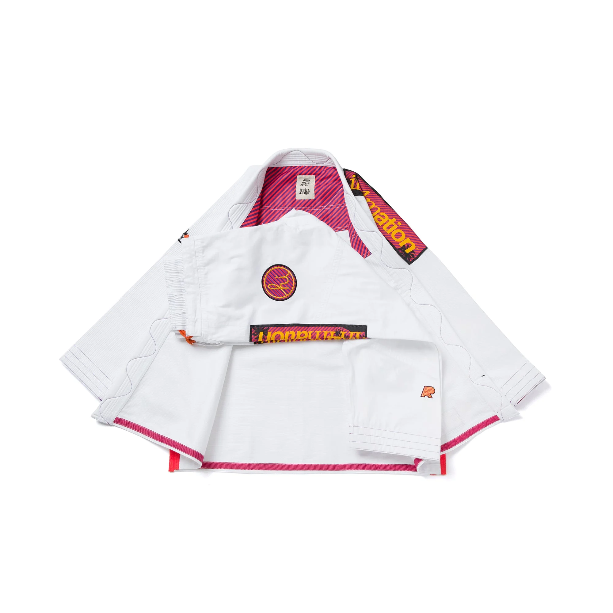 Albino and Preto In4mation White Gi – back view