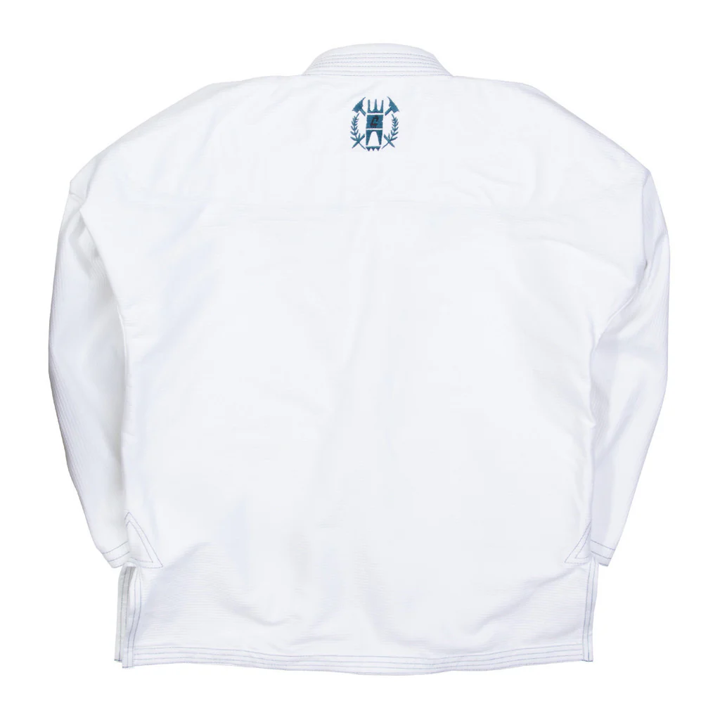 Albino and Preto Cukui White Gi – back view