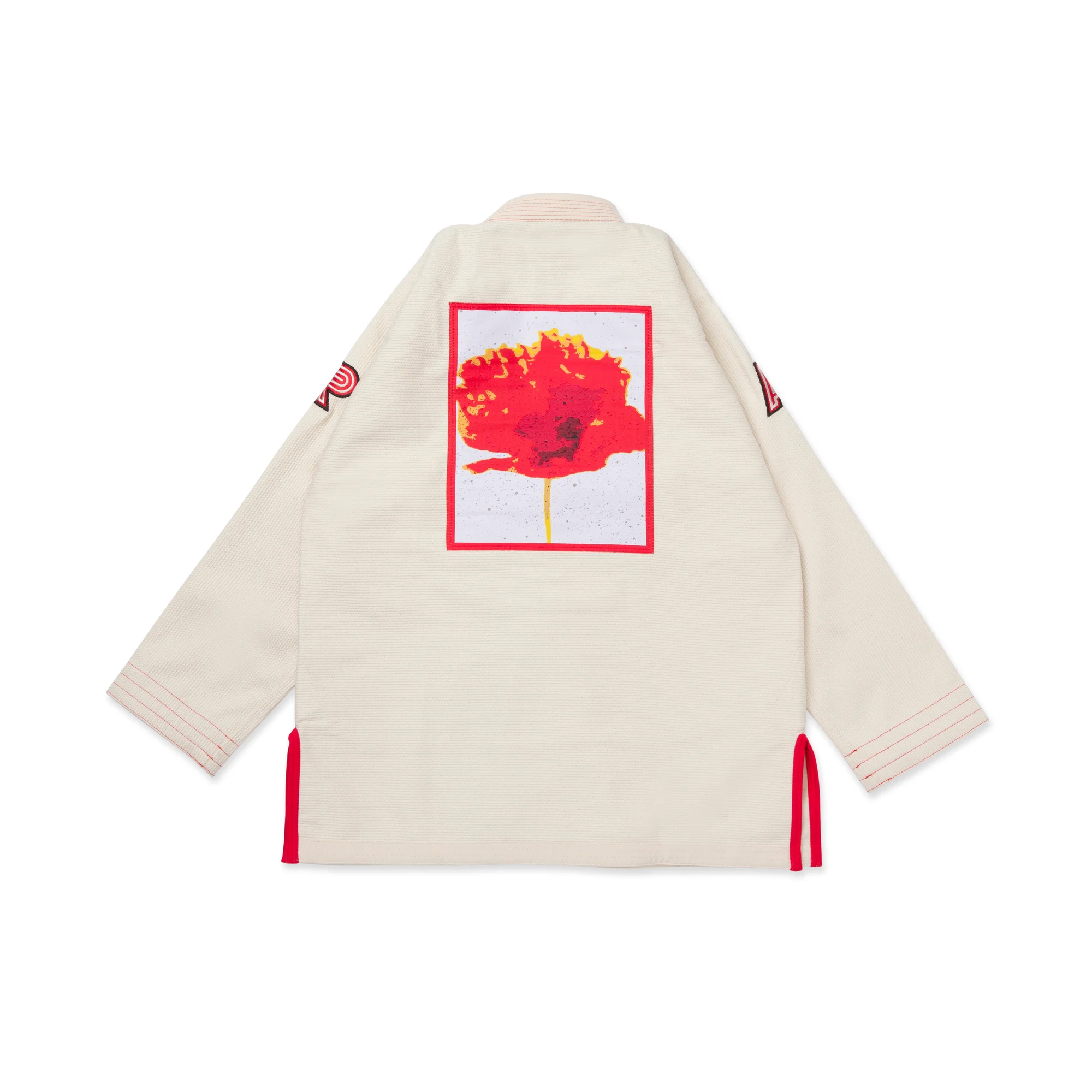 Albino and Preto Floral Fury Unbleached Gi – back view