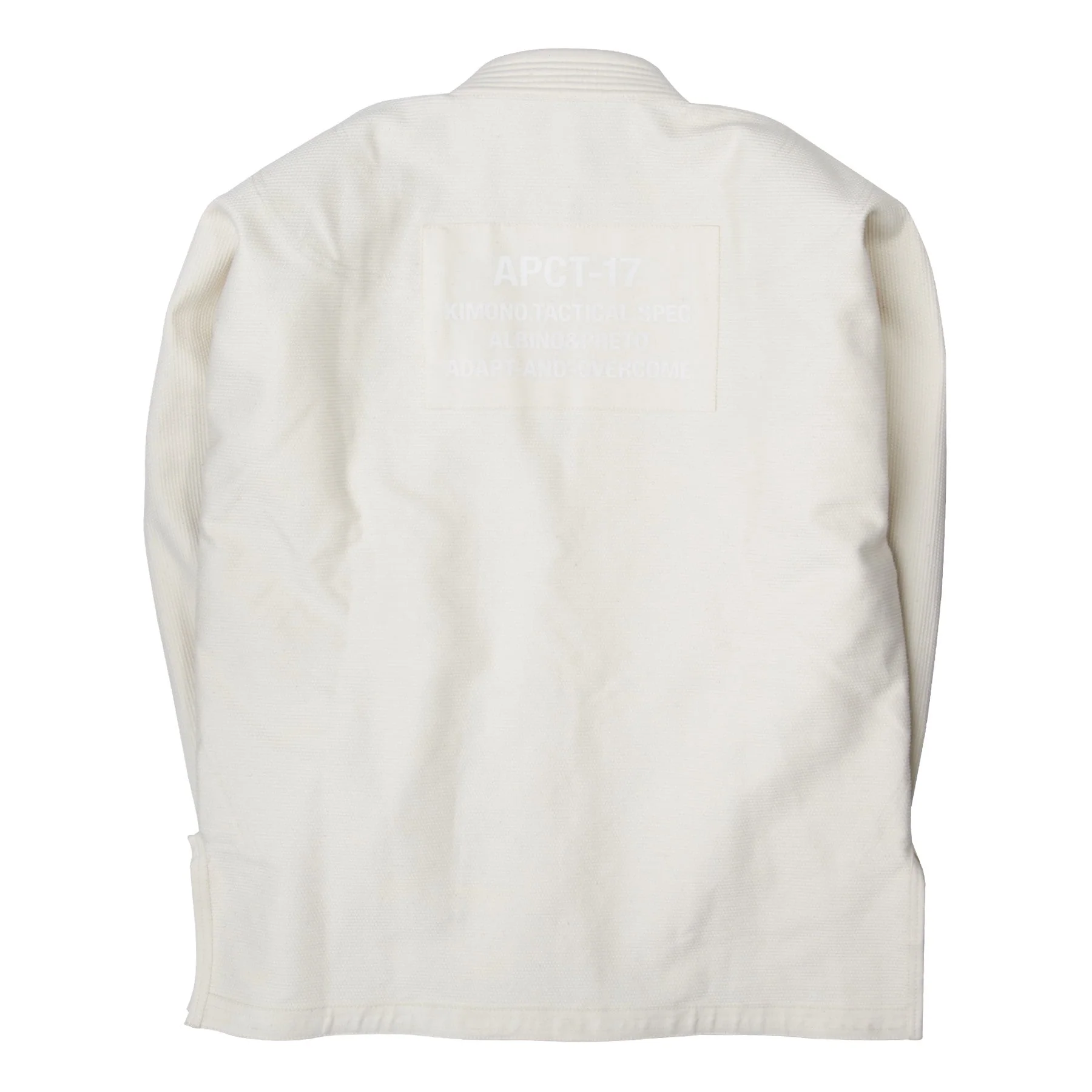Albino and Preto Unbleach Gi – back view