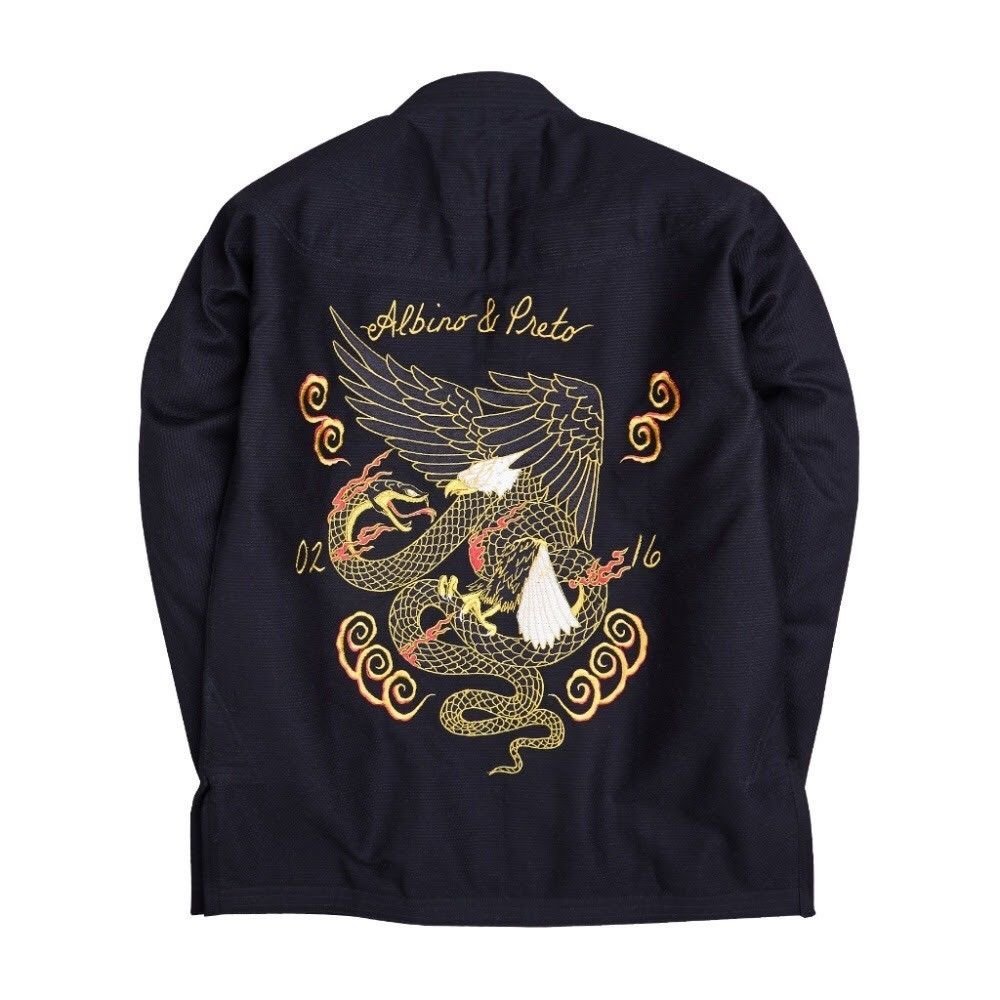 Albino and Preto Souvenir Gi – back view