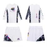 Albino and Preto Sanktuary Rashguard Set – front view