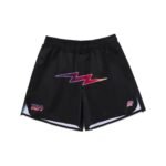 Albino and Preto KISS Shorts – front view