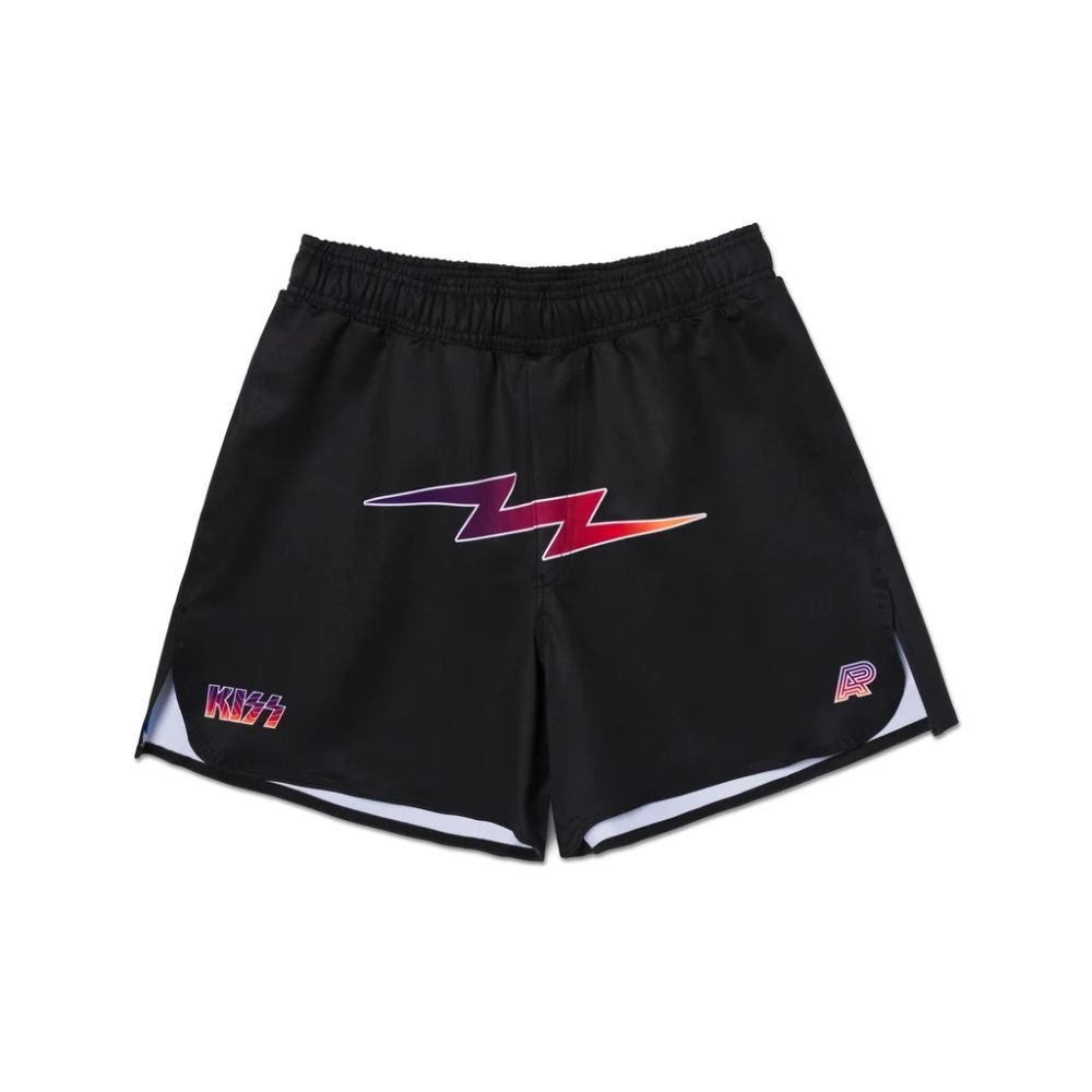 Albino and Preto KISS Shorts – front view