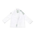 Albino and Preto Monochromatic White Gi – front view