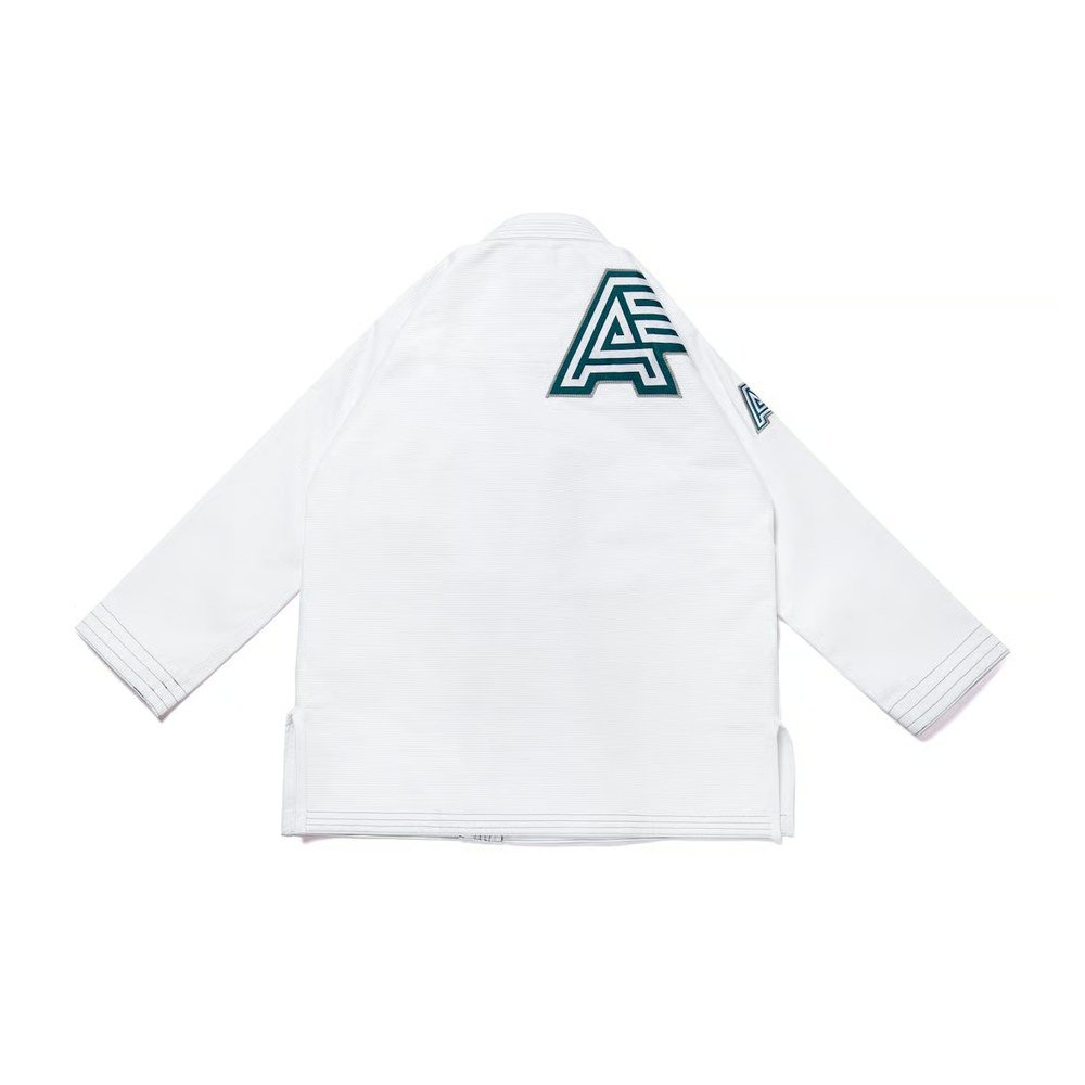 Albino and Preto Tri White Gi – back view