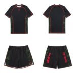 Albino and Preto Elektronic Rashguard Set – front view