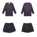 Butterfly Long Sleeve Rash Guard Set – front view