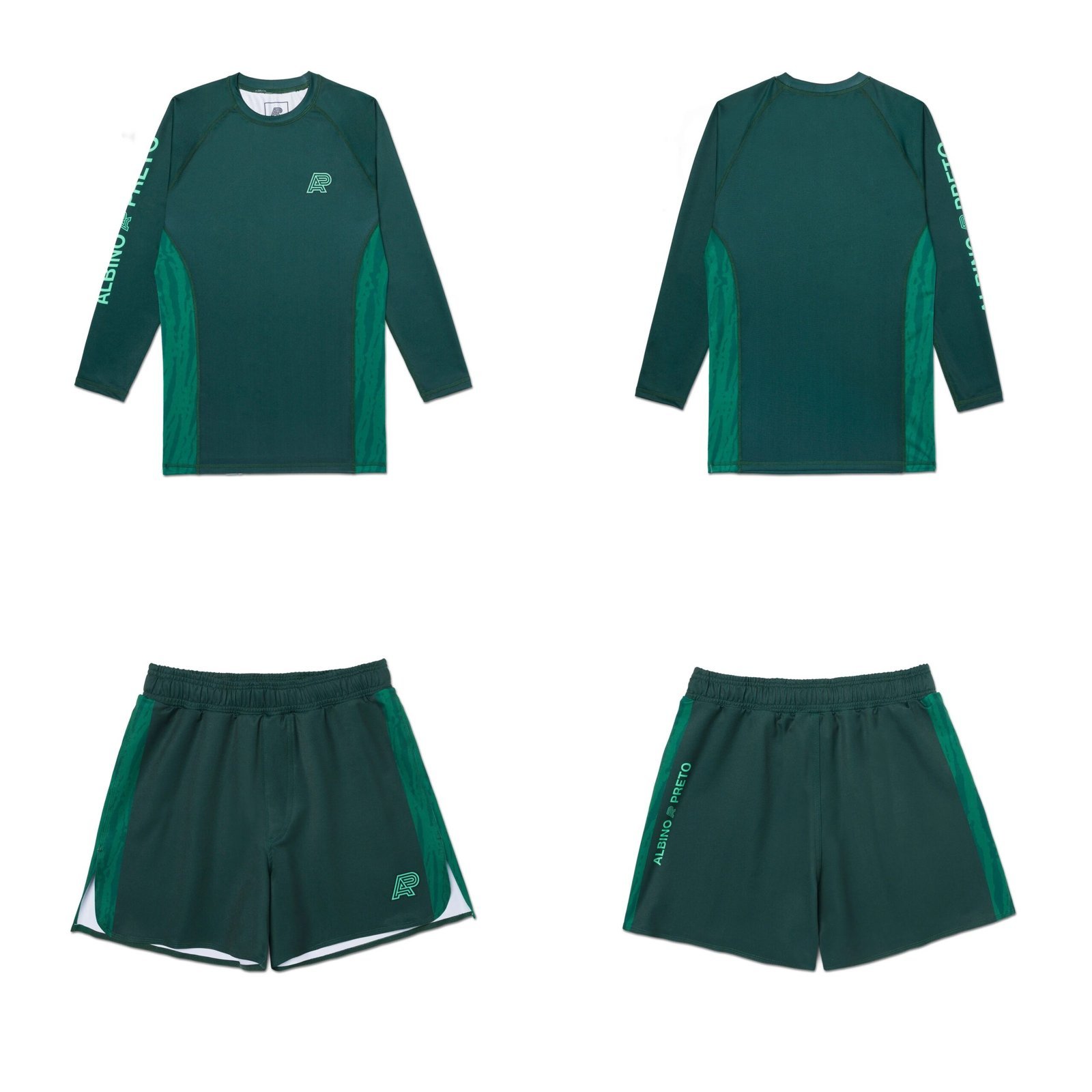 Albino and Preto Wrasse Rashguard Set – front view