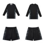 Albino and Preto Thaqafa Black Set – front view
