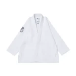 Albino and Preto Essential White Gi – front view