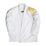 Albino and Preto Heritage White Gi – front view