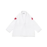 Albino and Preto Bison White Gi – front view