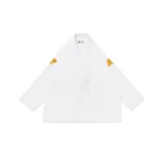 Albino and Preto Destination Fall White Gi – front view