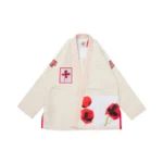 Albino and Preto Floral Fury Unbleached Gi – front view
