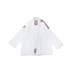 Albino and Preto BOW Herringbone Gi – front view