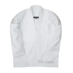 Albino and Preto Snakes White Gi – front view