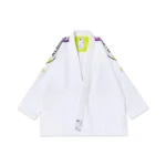 Albino and Preto PGL Comp White Gi – front view