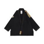 Albino and Preto SFOS Herringbone Gi – front view