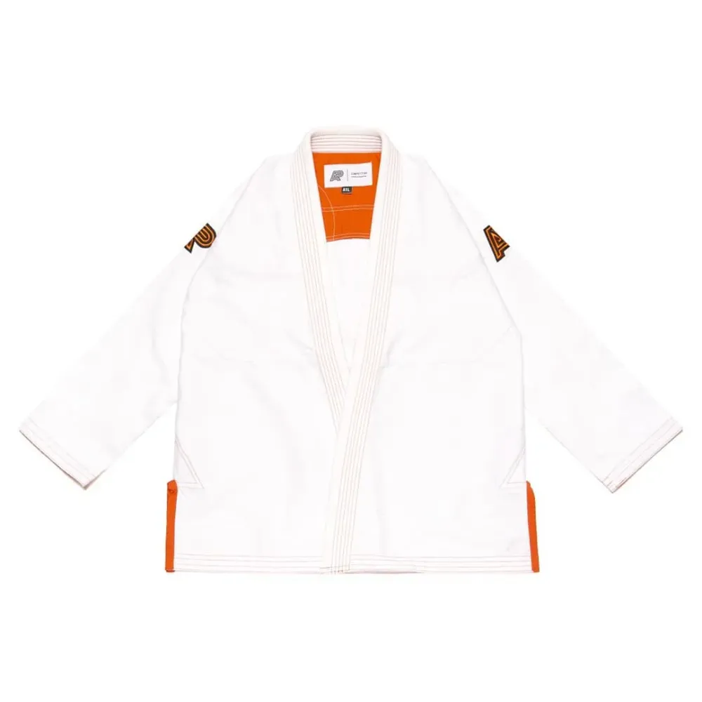 Albino and Preto RS350 White Gi – front view