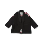 Albino and Preto Q3 Herringbone Classic Gi – front view