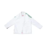 Albino and Preto Q4 Herringbone Gi – front view