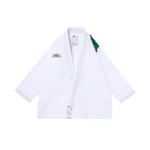 Albino and Preto STP White Gi – front view