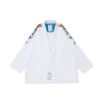 Albino and Preto BRG Comp White Gi – front view