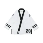Albino and Preto Team White Gi – front view