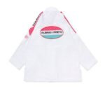 Albino and Preto Comp White Gi – front view