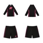 Albino and Preto Nopal Rashguard Set – front view