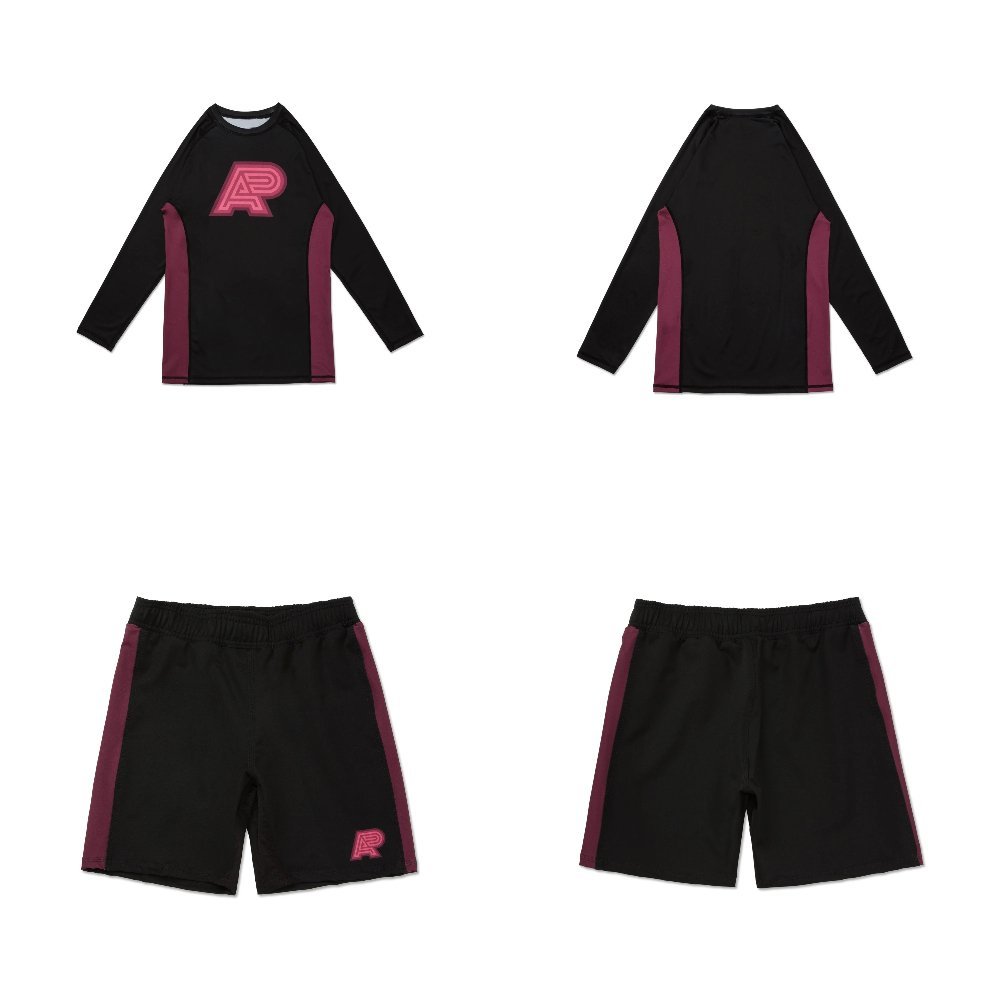 Albino and Preto Nopal Rashguard Set – front view
