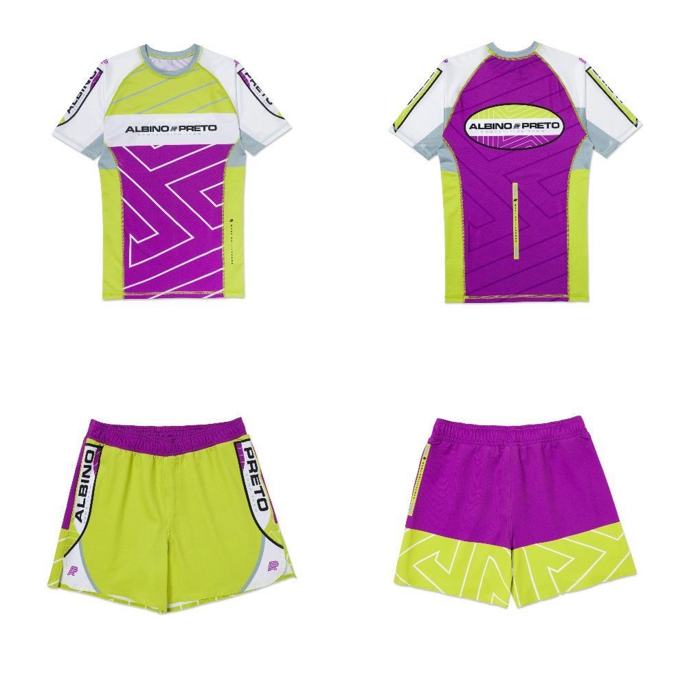 albino and preto pgl rashguard set