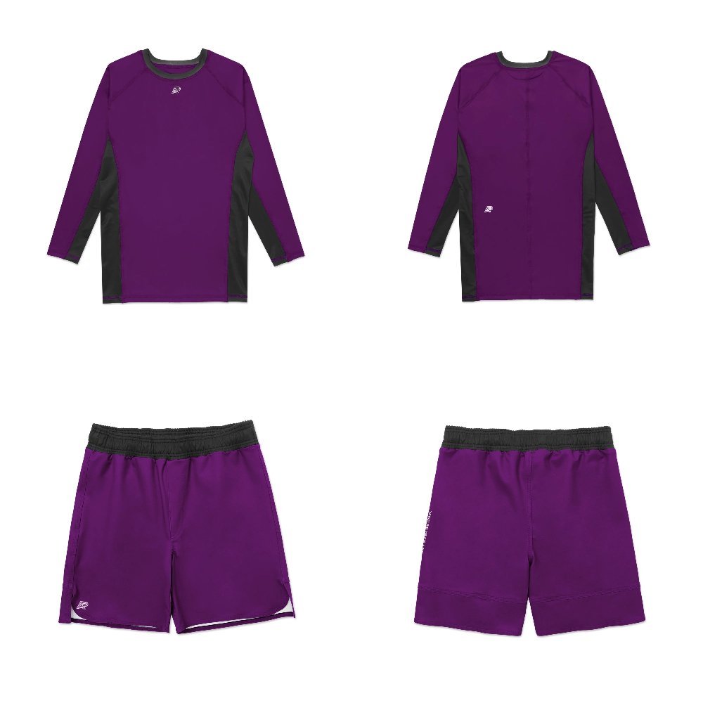 Albino and Preto PPP Rashguard Set – front view