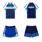 Albino and Preto RNG Comp Rashguard Set – front view