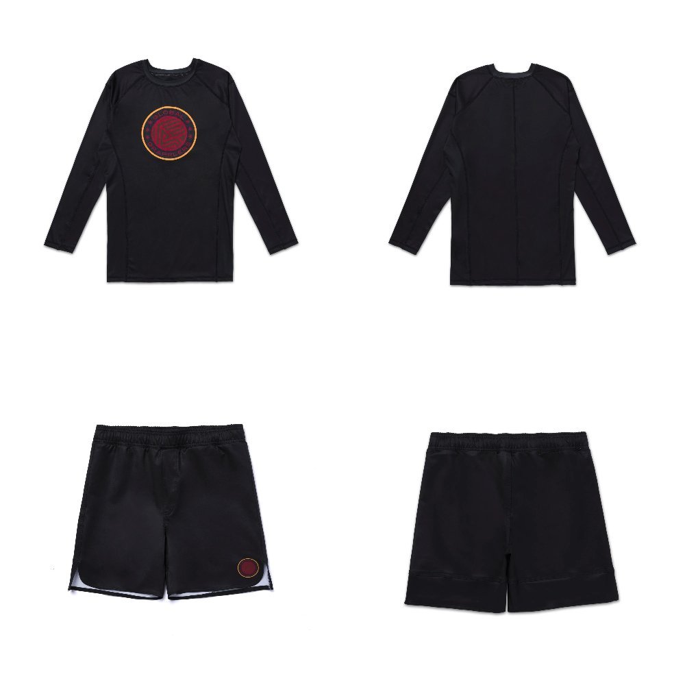 Albino and Preto BRO Rashguard Set – front view