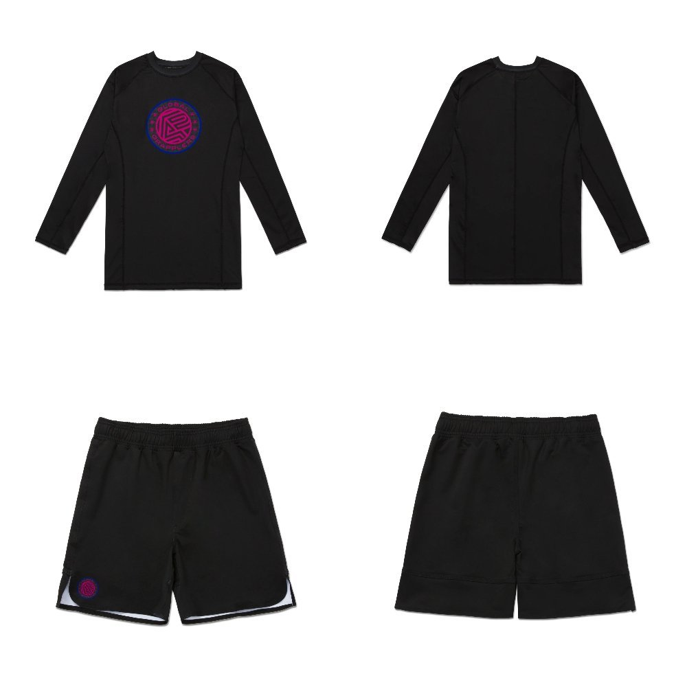 Albino and Preto HPRB Rashguard Set – front view