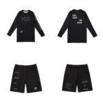 Albino and Preto TSWT Fight Rashguard Set – front view