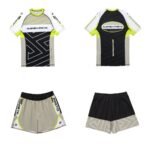 Albino and Preto Comp VGB Rashguard Set – front view
