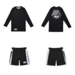 Albino and Preto DCDT Rashguard Set – front view