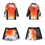 Albino and Preto HUF Rashguard Set – front view