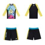 Albino and Preto Spongebob Rashguard Set – front view