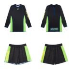 Albino and Preto Apex Rashguard Set – front view