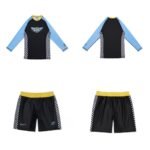 Albino and Preto Wheels Rashguard – front view